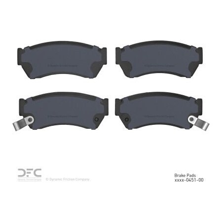 Dynamic Friction Co DFC 3000 Semi-Metallic Brake Pads - 1311-0451-00